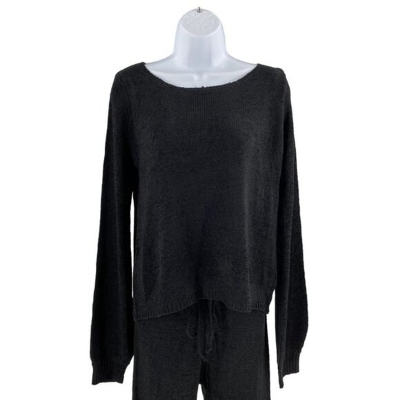 SNDYS NEW Majid Loungewear Black Two Piece Matching Set Sweater Trousers Size M - Picture 5 of 14